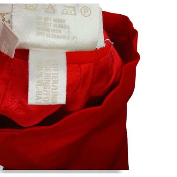 Escada Margaretha Ley SZ 34 EU Red 100% Wool Skirt - Picture 4 of 6